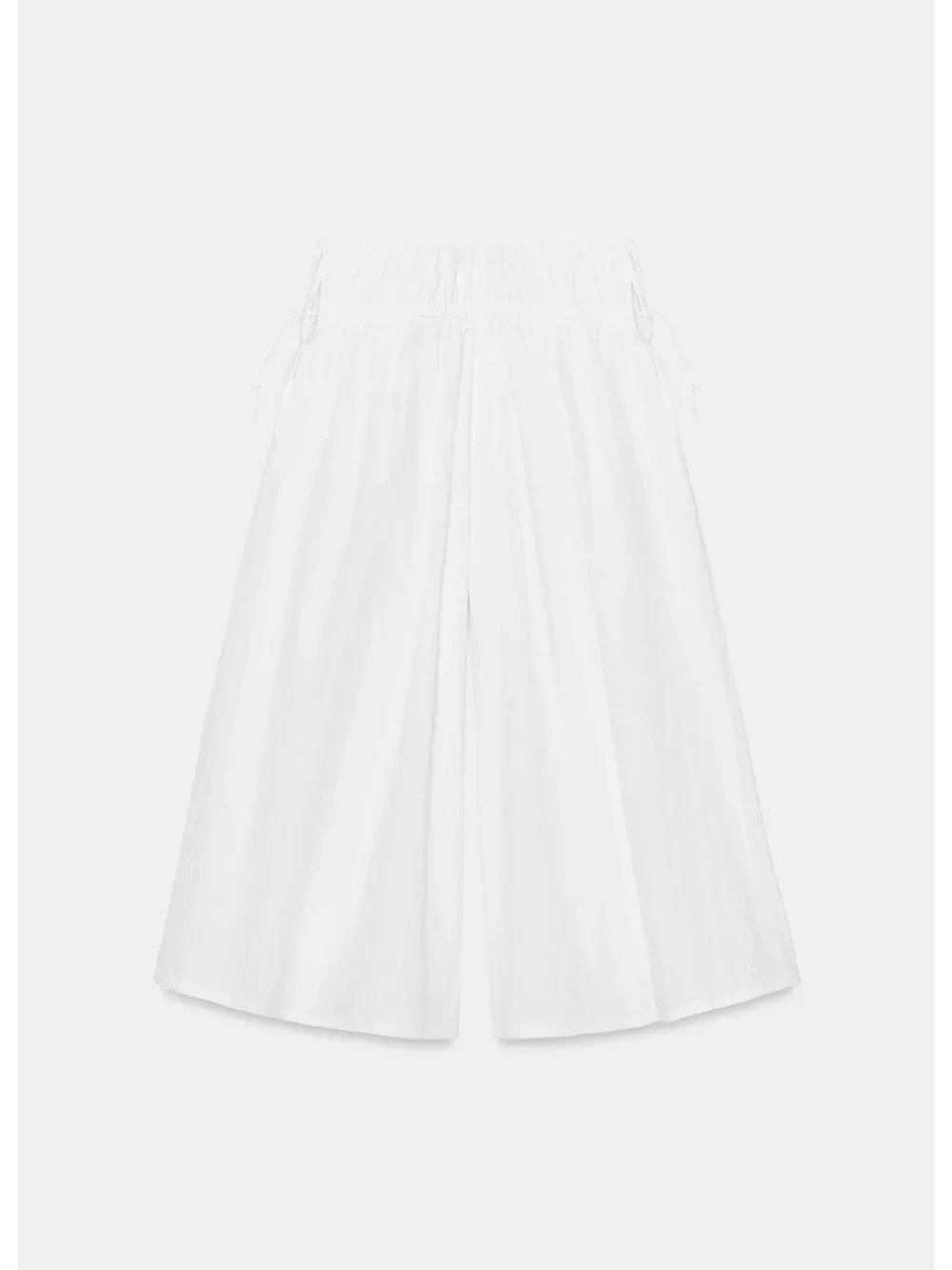 NWT Zara Mid-Rise Culottes White Cotton